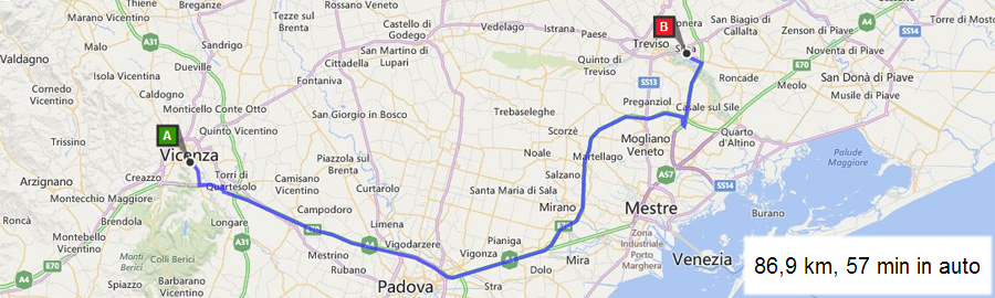 Indicazioni stradali per raggiungere TRIXEN Parrucche da PORDENONE